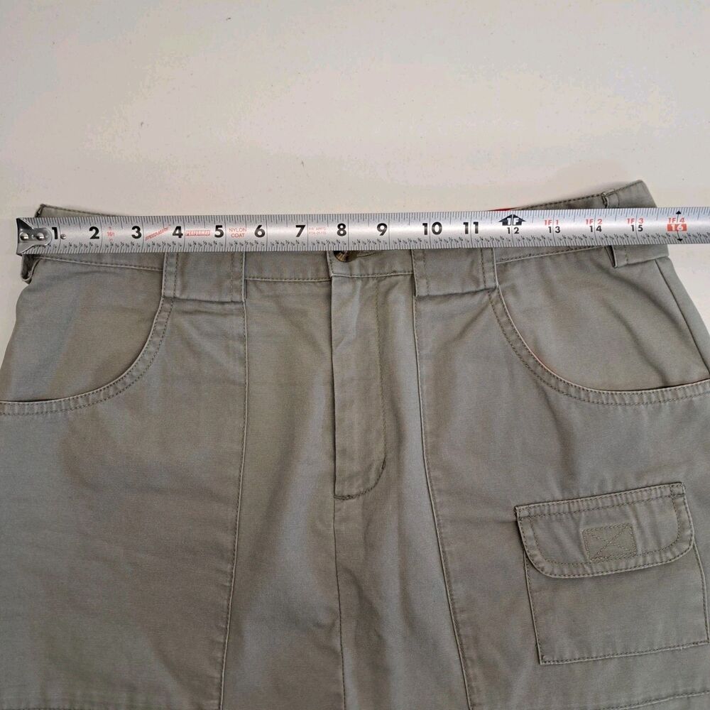 Eddie Bauer Olive 100% Cotton Skirt, Women's Size 10 Pockets - Picture 6 of 7